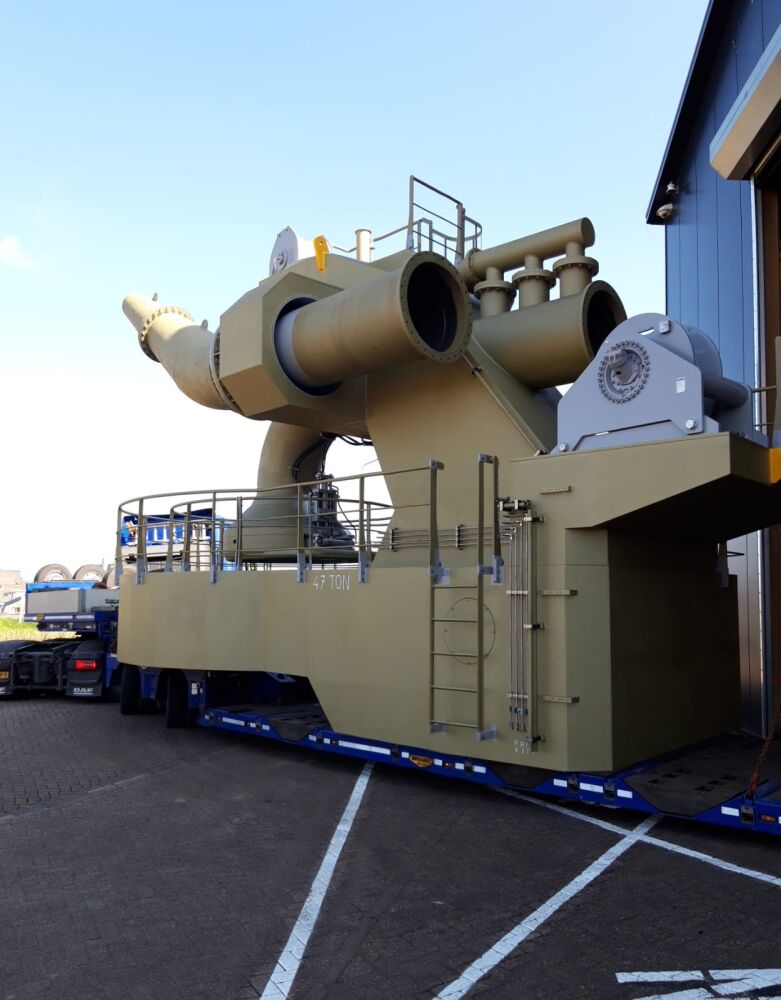Bow discharge assembly leaving our warehouse