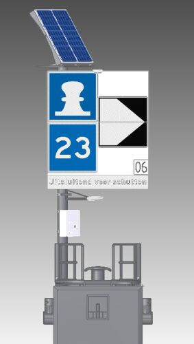 Solar lighting poles